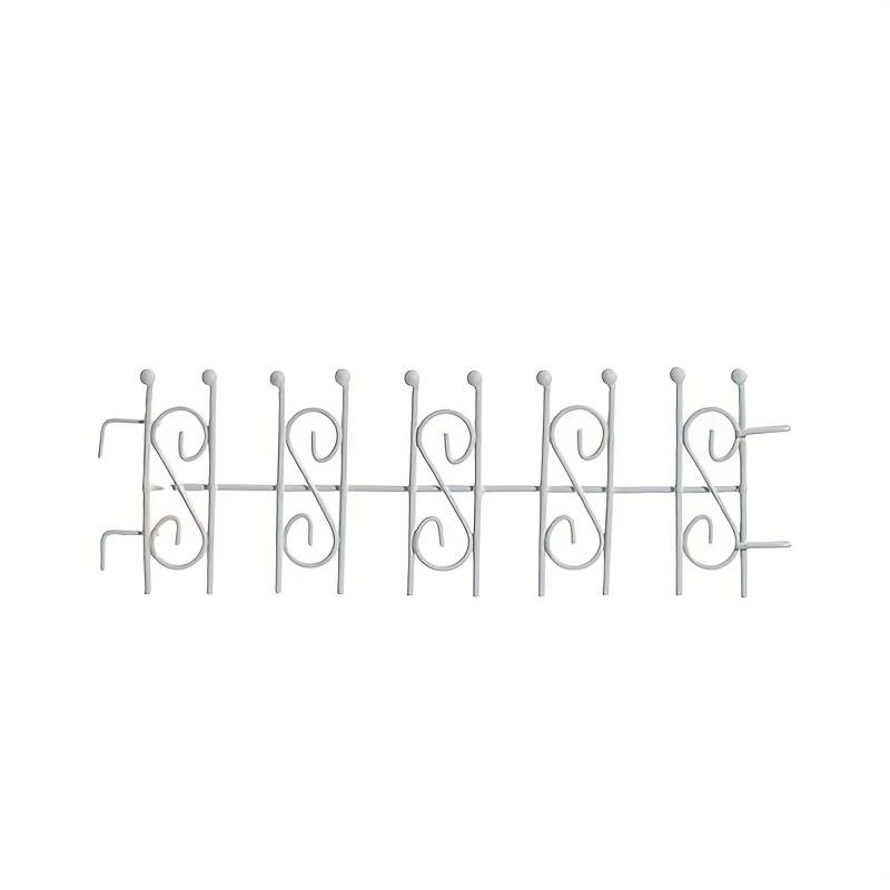1PC Small Planter Railing for Indoor/Outdoor Use Handcrafted Wrought Iron Garden Ornament 19x6.5cm