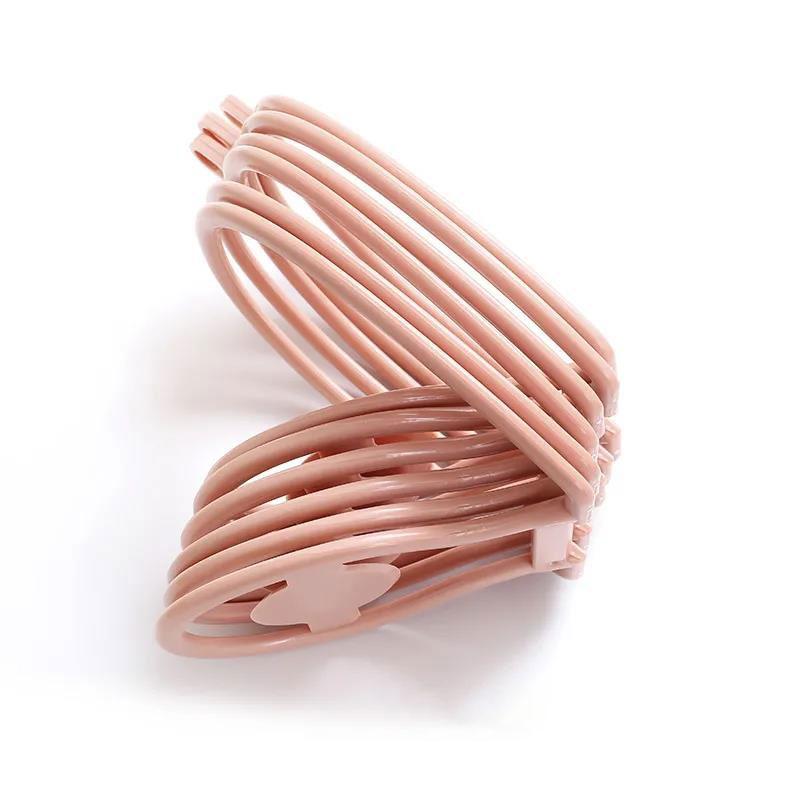 6Pcs Coat Rack Creative Storage Rack Wall Hook Nail-free Behind The Door Hat Rack Multifunctional Bag Wall Hook Rack