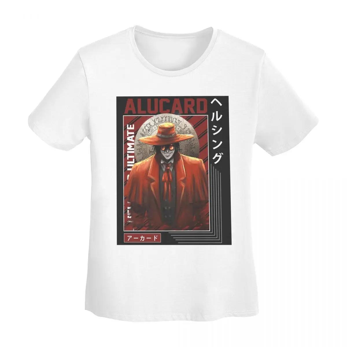 

Alucard Hellsing Unisexga TShirt Women Short Sleeve T Shirts Crew Neck Streetwear Cotton Summer Tees Streetwear S