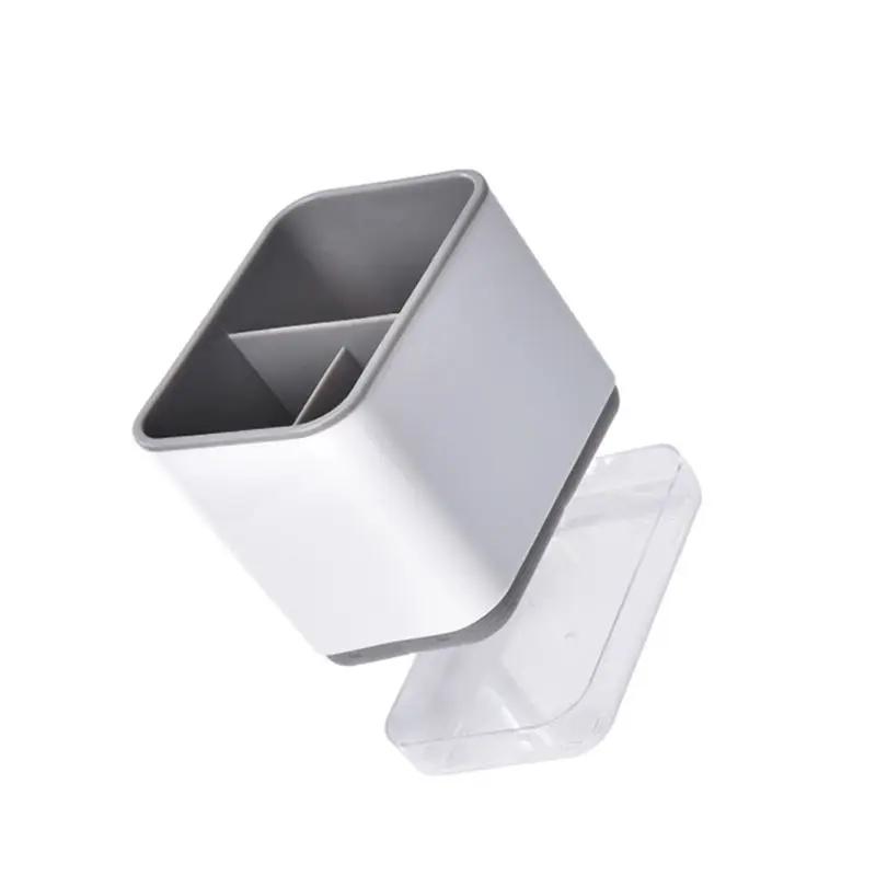 Πολυλειτουργικό κουτάλι πιρούνι τσοπστίκι αποθήκευσης Κουτί διπλής στρώσης μαχαιροπήρουνα Σχάρα οργάνωσης αποστράγγισης για κουζίνα