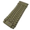 Camping Sleeping Pad TPU Water Proof Inflatable Portable Camping Mat with Pillow Built In Foot Pump for Hiking Travel Tent Green
