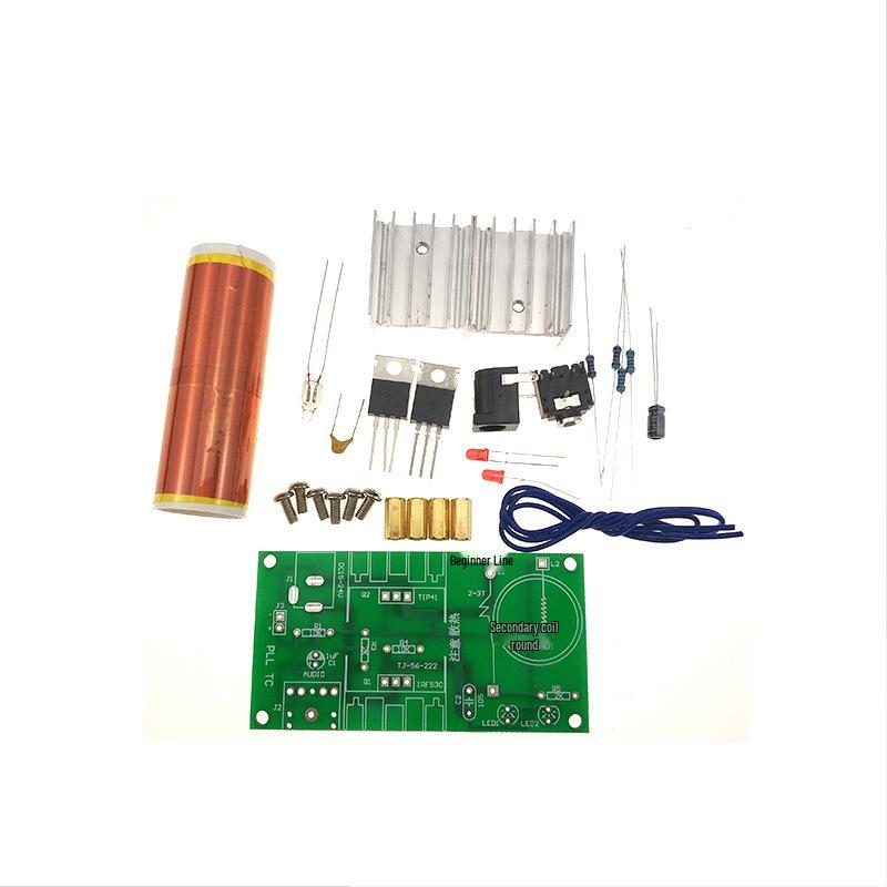 Mini Tesla Coil DIY Kit - Wireless Power Transmission & Arc Lighting Prop U47