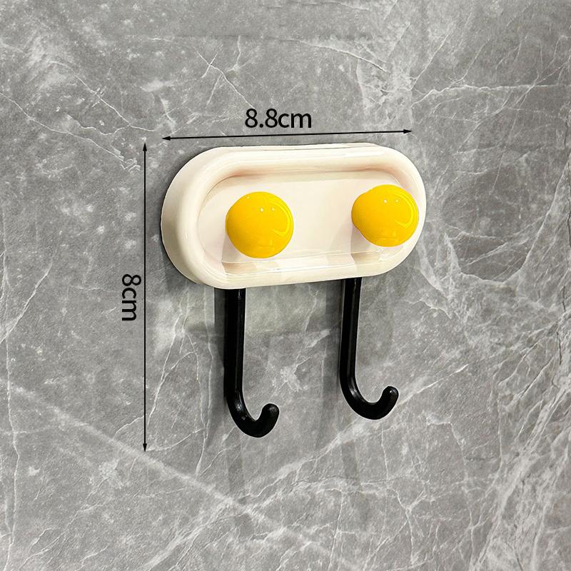 Adhesive Wall Hook Dopamine Adhesive Hooks Durable Simple Stable Wall Hook Bathroom Storage Accessories Room Door Coat Hooks