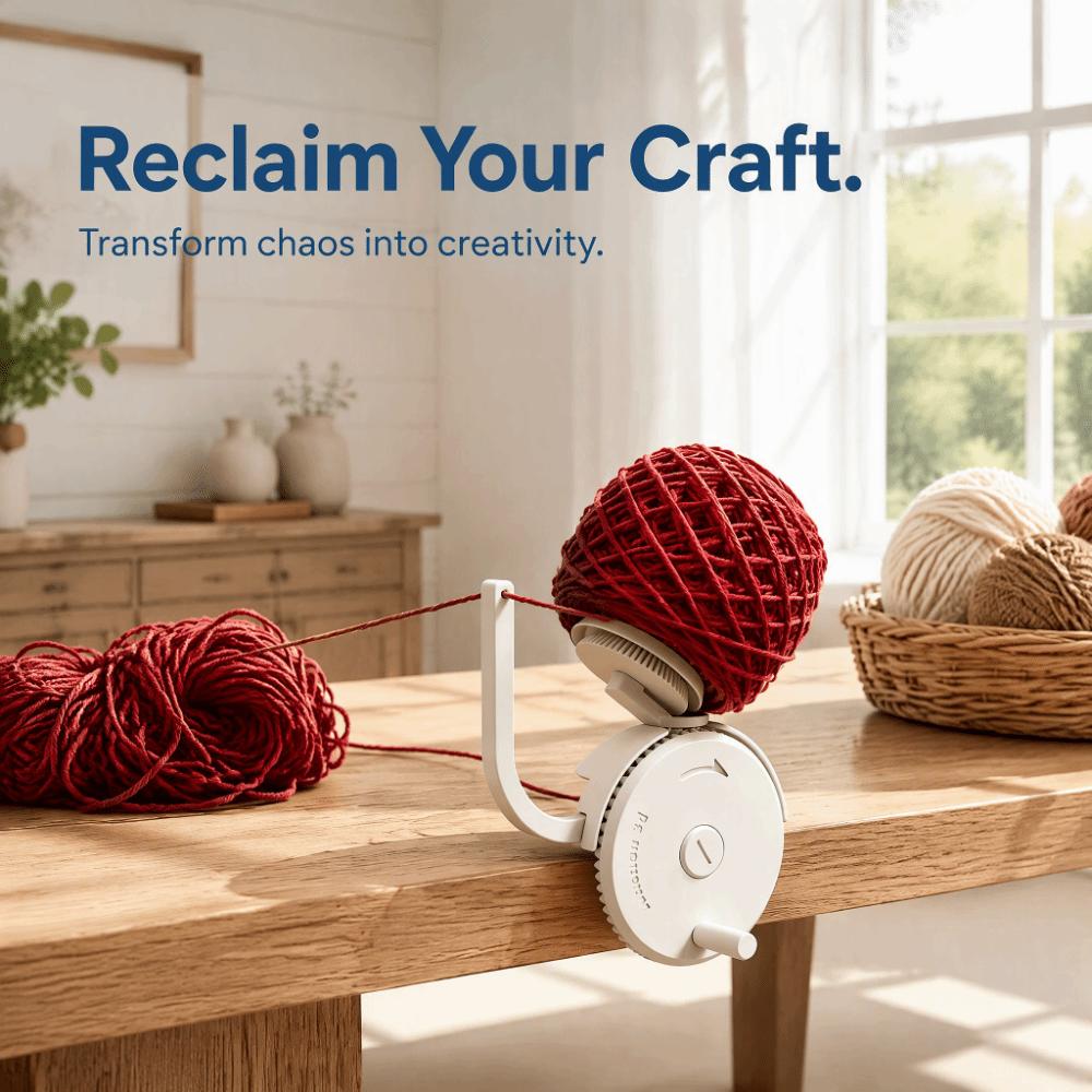 3D Print Yarn Cake Winder Easy-To-Install Yarn Desktop Clamp Winder For Household Use