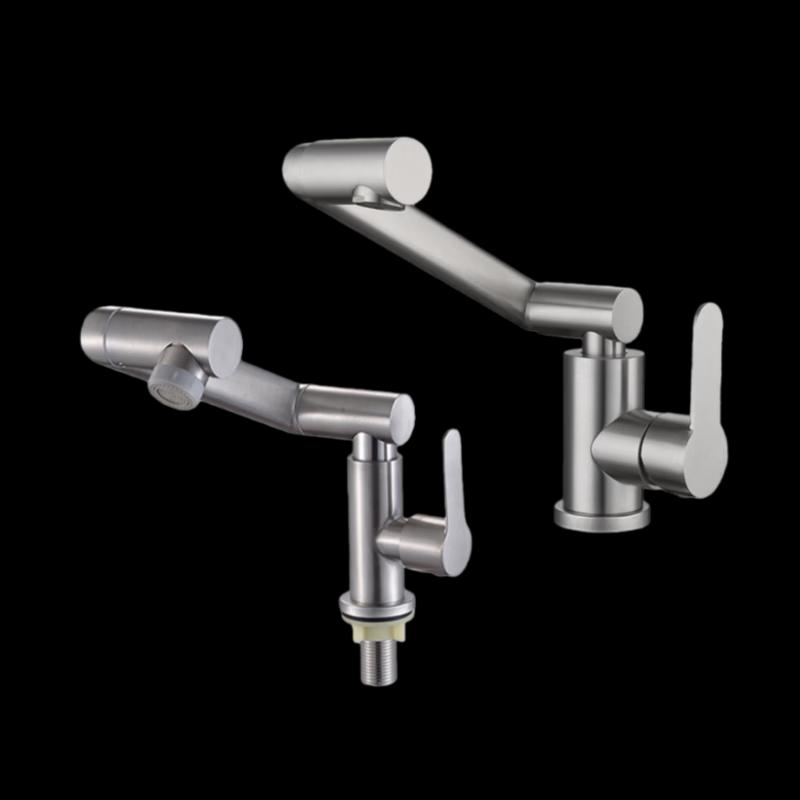 Weimusi Rotatable Stainless Steel Robot Basin Faucet