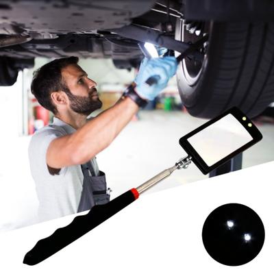 Miroir d'inspection à 360°, éclairage LED, miroirs télescopiques, extension des outils mécaniques, miroir d'inspection, poignée télescopique, outils de réparation