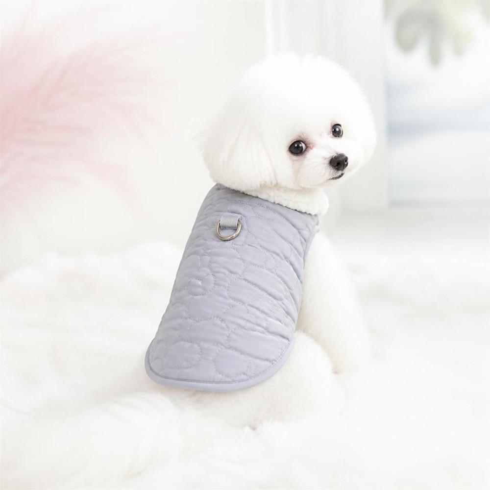 Windproof Dog Hiking Jacket Plush Dog Bodysuit Fashion Dog Vest Coat  for Small Medium Dog
