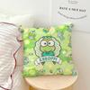 Cushion Cover Green Cartoon Soft Pillow Sro Case For Sofa Kawaii Living Room Home Frog Office K-Keroppi Decor Protective Covers