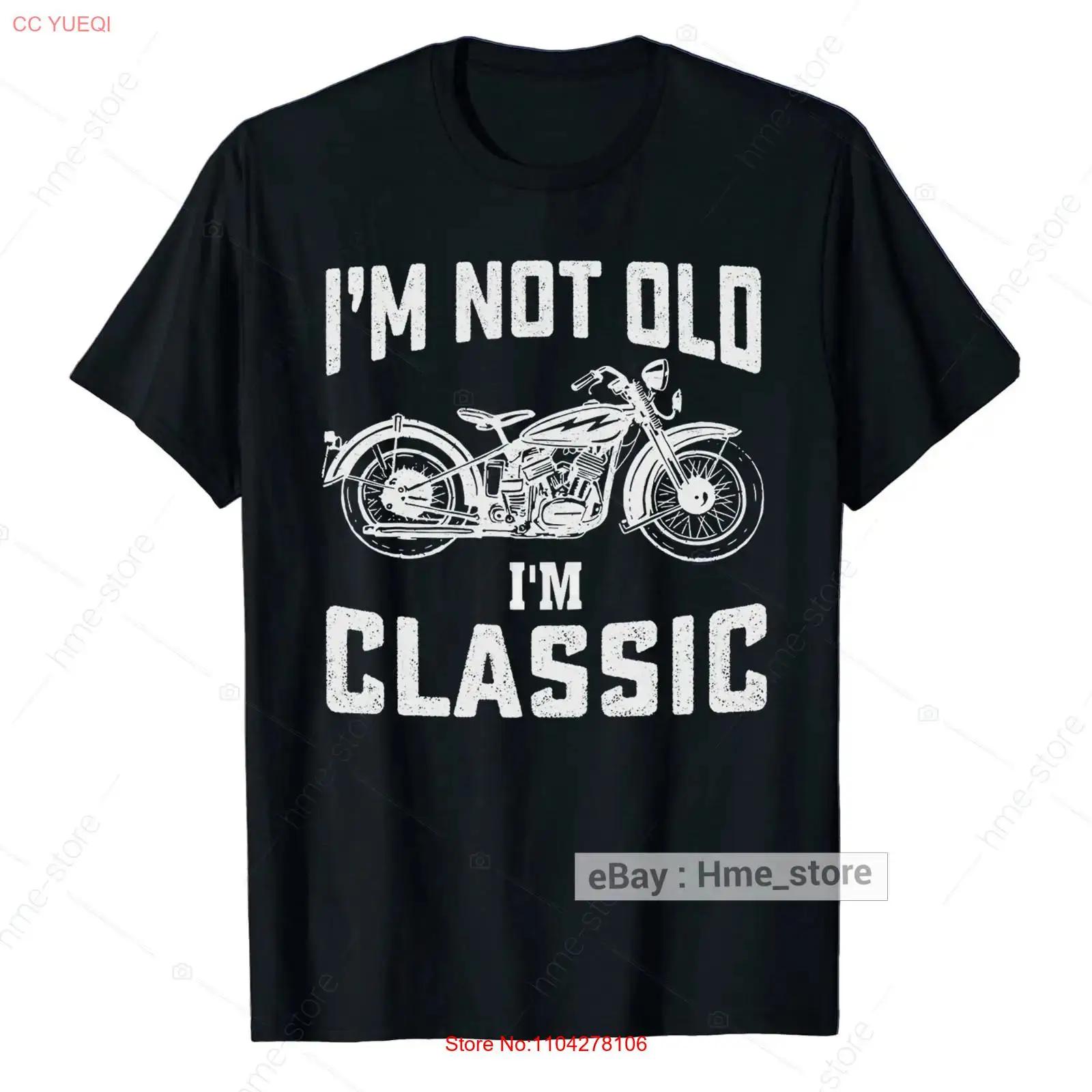 

Not Old I m Classic Funny Motorcycle Biker T shirt Dad Grandpa Men vintage Washed Soft Stretched Slightly Breathable graphic S разноцветный
