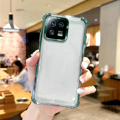 Airbag Shookproof Lens Case For Xiaomi Mi 11 Lite 5G 11i 12 12X 13 Pro 14 14T 15 Ultra 12T 13T 15T Plating Silicone Clear Cover