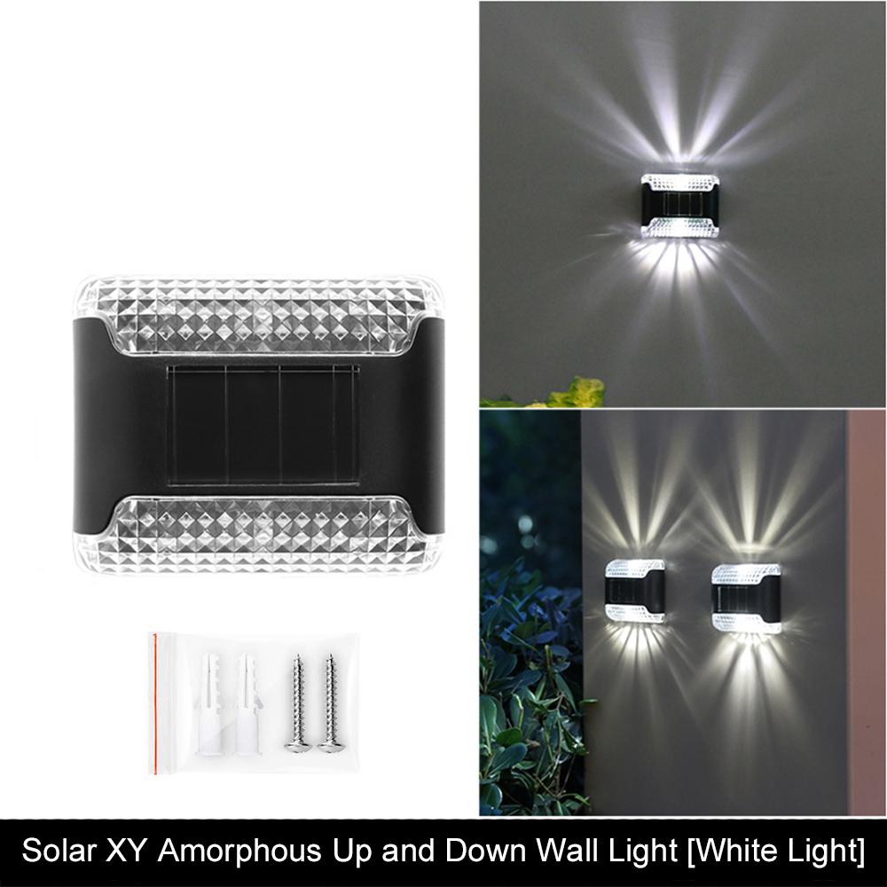 Solar LED Lights Outdoor Garden Lights Solar Step Deck Light Lamp Sunlight Courtyard Decor Solar Garden Lamp Wall Lighting