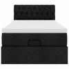 Ottoman Bed with Mattress Black 80x200 Cm Fabric