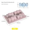 Silicone Ice Cube Tray with Lid: 4-Grid Frozen Soup & Food Storage Box