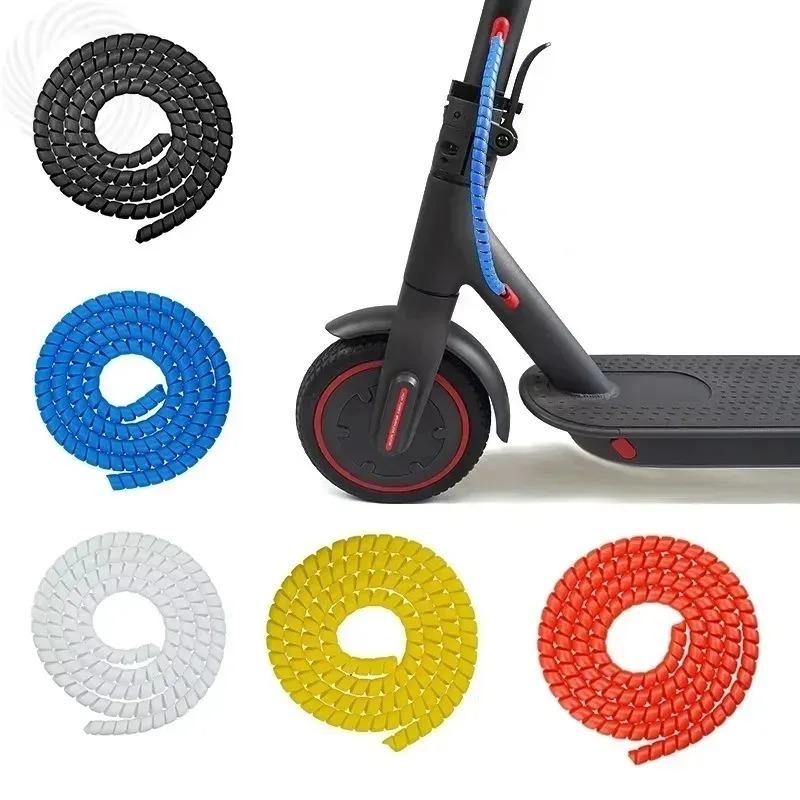 Wear-Resistant Anti-Aging Brake Wire Protector - 1m×8mm Multi-Color Optional Flexible Concealed Guard for M365 Scooter