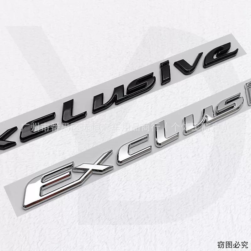 3D Electroplated ABS Letter Emblem Stickers Fit Rear Tail Waterproof Auto Exterior Tuning Custom Decor Badge Decals