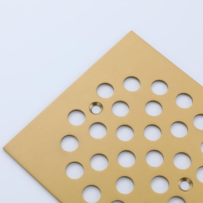 Square Floor Drain Cover Stainless Steels Anti-Blocking Easy Cleaning Drain Filter Cover For Hair Trap Easy To Install