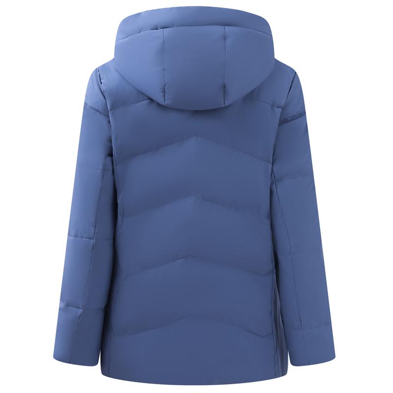 Middle Age Women's Down Coats Winter Vintage Prakas Hooded Plus Size Elegant Thick Warm Puffer Jackets Woman  Outerwears