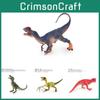 Detailed Jurassic Dinosaur Figurines Set Pvc T-rex Raptor Forest Playset For Children
