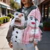 Women's Trendy Christmas Print Crewneck Sweatshirt Lightweight Casual Holiday Pullover