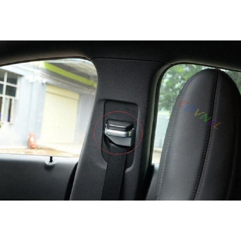 Safety Belt Buckle Accessories Cover 2PCS For Benz GLA CLA 2013-2019 ABS Silver