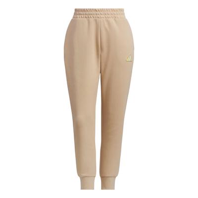 Logo Bequeme Tapered Sportliche Neun-Punkt Freizeithose Damen Hose Warm-Sand JL9289