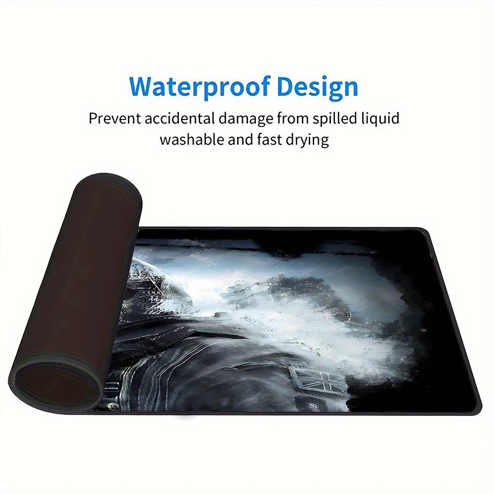 1pc Large Gaming Mouse Pad, UV Reactive Non-Slip Desk Mat, Washable PolyesterSoldier, Stealth, MaskedComputer Pad with Vibrant Game Machine