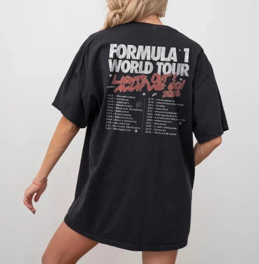 

2026 Formula 1 F1 World Tour Vintage Style Unisex T-shirt 3XL