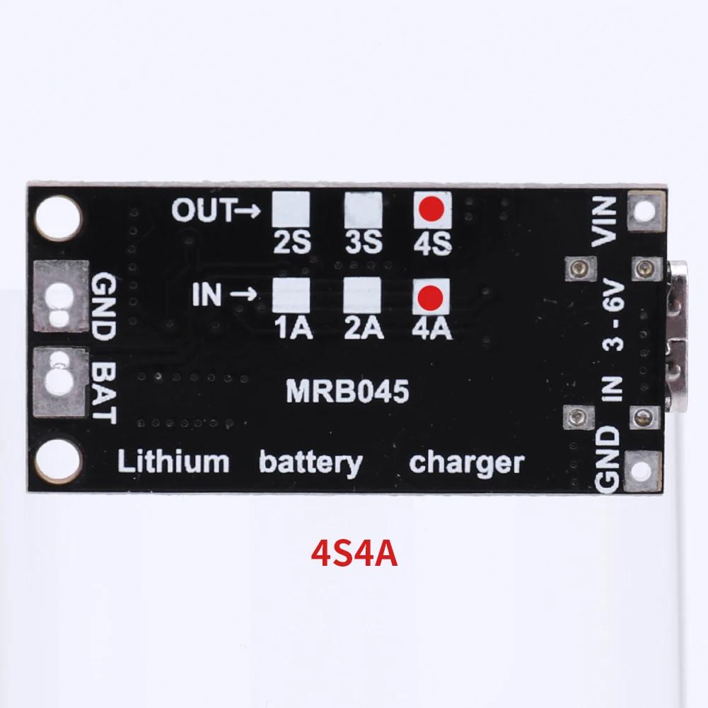 18650 Lithium Battery 2S 3S 4S Type-C To 8.4V 12.6V 16.8V Charging Boost Module Step-Up Boost LiPo Polymer Li-Ion Charger 1/2/4A