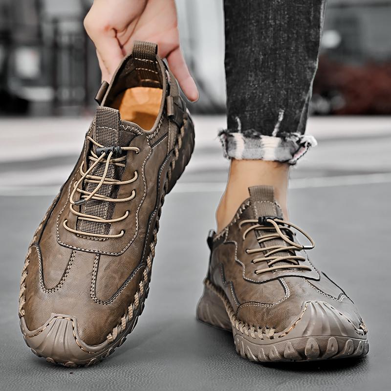 Popularne męskie buty Jesienna męska sukienka biznesowa Małe skórzane buty Modne brytyjskie buty na co dzień