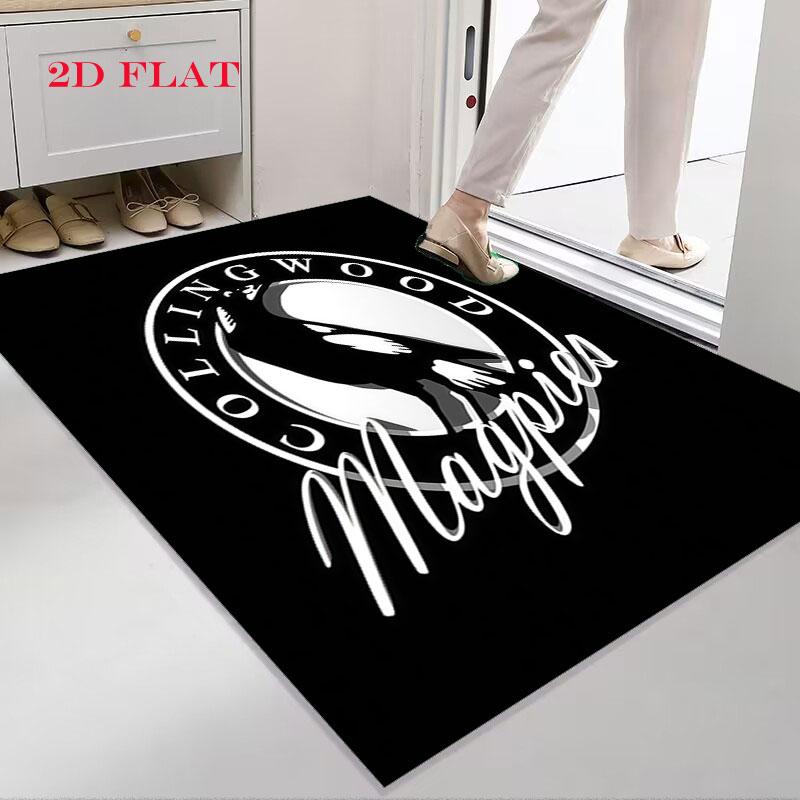Collingwood Magpies Carpet Rug for Living Room Bedroom Home Sofa Decoration,Kids play Nonslip Floor Mat