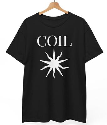 T-Shirt Coil Black Sun, Band Musicale Rock Punk Metal, Maglietta Unisex