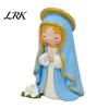 Tabletop Decorative Accents Cute Wishing Girl Figurine, Cartoon Prayer Resin Creative Christmas Gifts Statue, Desktop Ornament, Healing Aesthetic Room