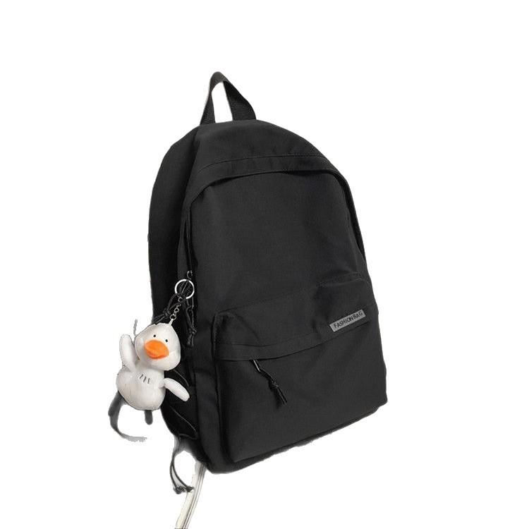 Schoolbag Backpack Men's Simple Large Capacity Computer Backpack Women's Leisure Japanese Junior High School Student High School Student School Bag