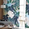 Leaf Flower Forest Sheer Curtain for Living Room Hall Wall Dress Up Home Window Supplies Pop Print Tulle Curtains