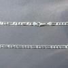 Men's 5mm Thickened S925 Sterling Silver Figaro Chain Necklace - Hip Hop Style Cuban Sweater Chain Accessory