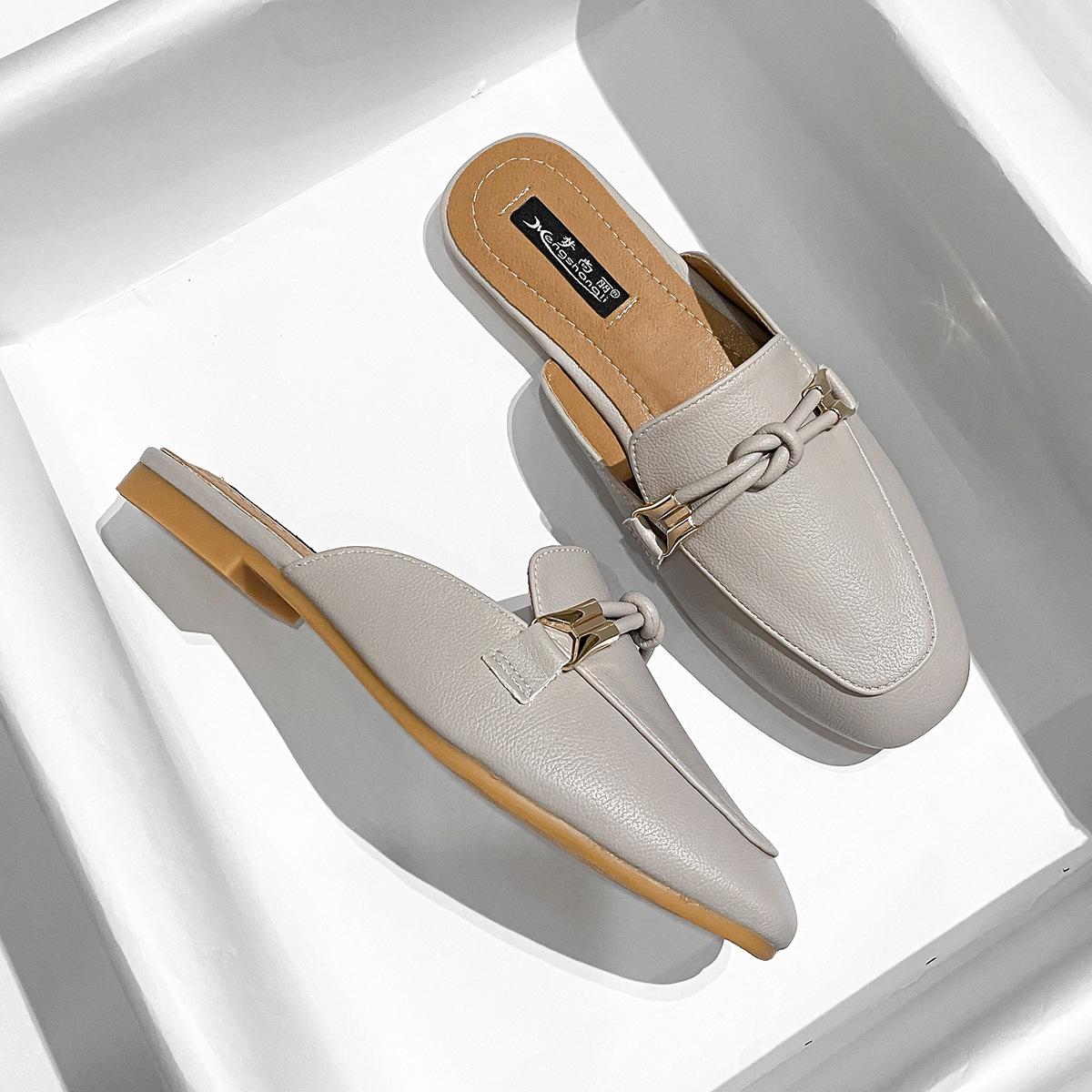 

Baotou Напівтапочки Жіночі новинки Lazy Shoes Верхній одяг Модні літні сандалі Модні напівтапочки 38