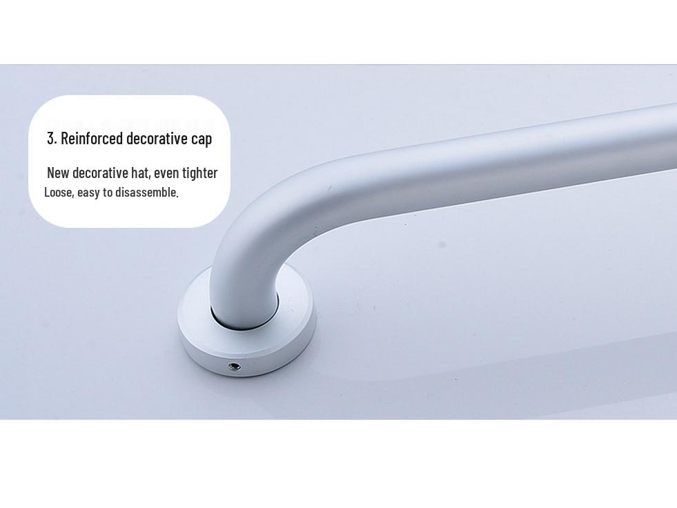 Space Aluminum Barrier-Free Toilet Handrails for Disabled & Elderly – Non-Slip Safety Support
