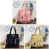 Canvas Tote Bag For Women Large Capacity Casual Shoulder Crossbody Urban Style