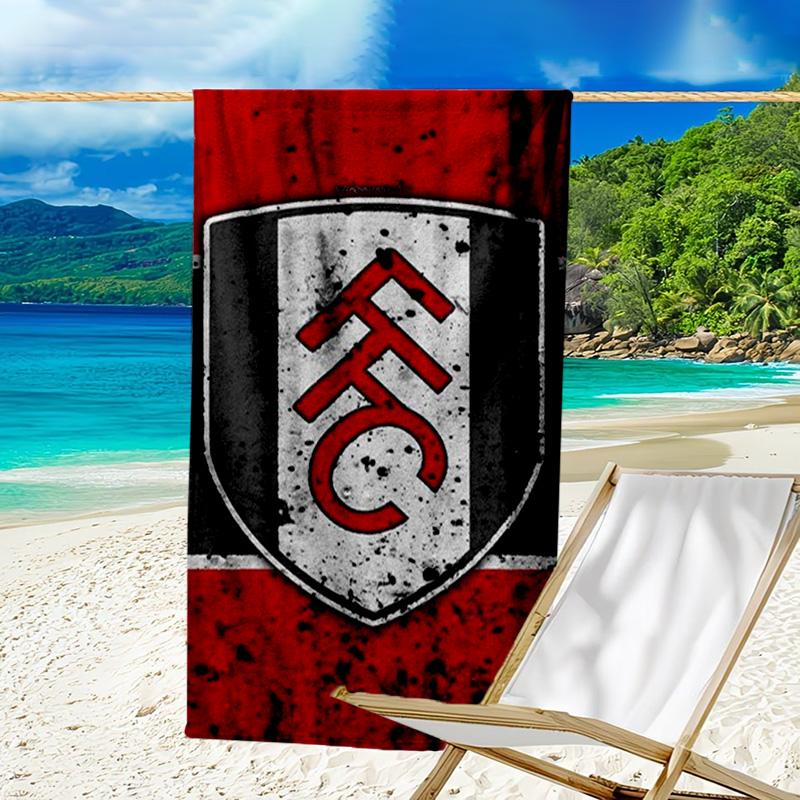 Fc Crest Design Printed Beach Towel, Super Soft Microfiber, Perfect Gift Birthday, for Pool, Beach, Travel, for Family and Friends