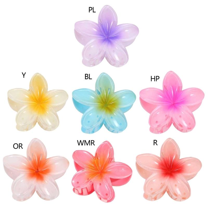 Sweet Flower Claw Hair Clips Nonslip Strong Hold Hair Jaw Clips Barrettes Headwear Fashion Hair Styling Accessories
