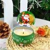 1/2PCS Christmas Atmosphere Aroma Candles Santa Claus Tin Box Plant Formula Aroma Candles Suitable for Bedroom and Living Room