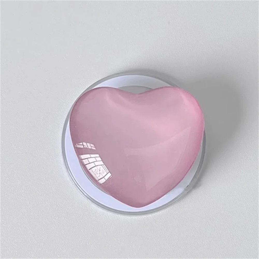 Korean Cute 3D Love Heart For Magsafe Magnetic Phone Griptok Grip Tok Stand For iPhone Wireless Charging Holder Bracket