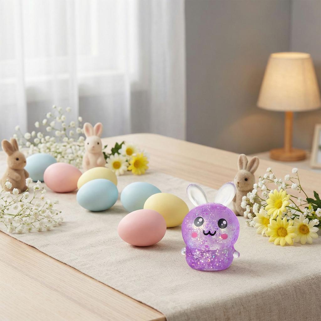 Cross-border Easter Miniature Cute Bunny Sculpting To Stress And Release -up Emotions.