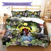 Alien Teacher Pattern Bedding Quilt Set Quilt Cover Pillowcase Home Decoration Birthday Gift (1 * Duvet Cover + 2 * Pillowcase, Without Core)