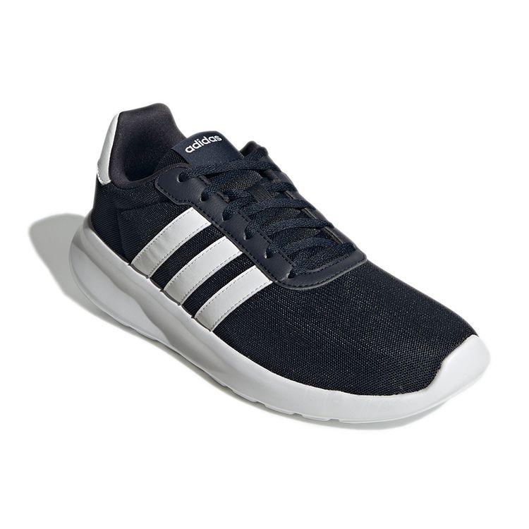 Adidas Lite Racer 3.0 Comfortable Shock Absorption Slip Resistant Durable Low Top Casual Running Shoes Men Sneaker Dark-Gray Ink-Blue GY3095
