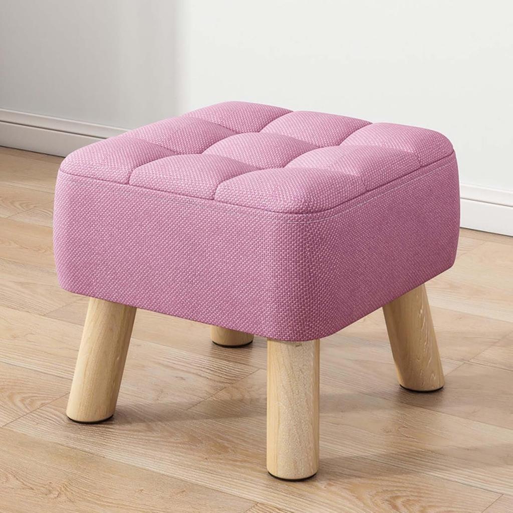 Footstools and Ottomans, Sofa Footstool, Foot Stools for Living Room, Outdoor Footstool with Solid Wood Legs, for Modern Home Living Room Bedroom