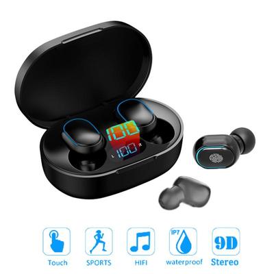 E7S TWS უსადენო ყურსასმენები Bluetooth5.0 ყურსასმენები მიკროფონით HIFI ხმის დაუკარგავი ყურსასმენები სპორტული ხმაურის შემცირების მინი ყურსასმენები Xiaomi Huawei-სთვის
