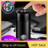 Car Stickers For Alfa Romeo Thermal Mug Double Wall 304 Stainless Steel Coffee Cup Vacuum Flask Thermos Water Bottle For Alfa Ro