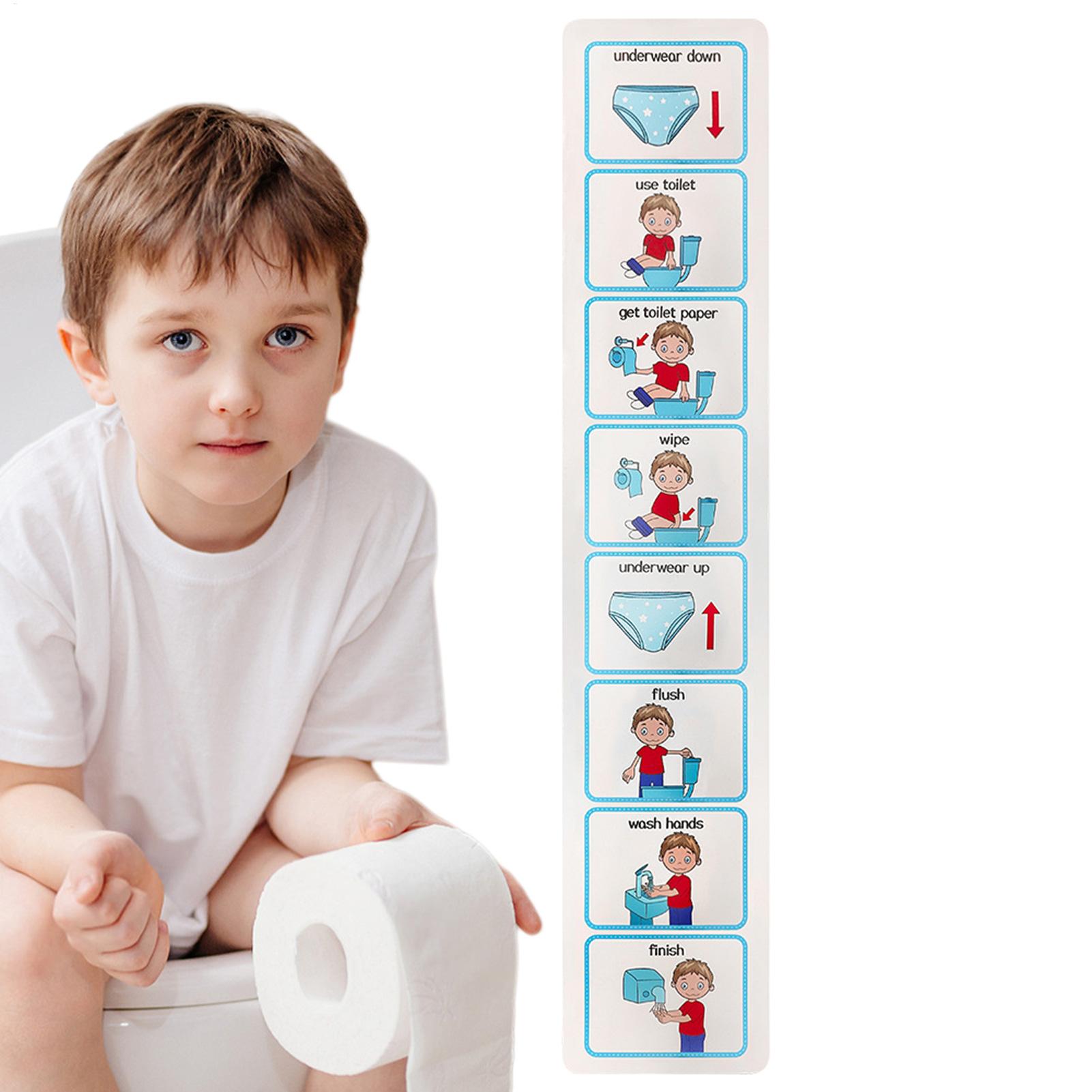 Toilet Training Chart Life Skills Toilet Training Visual Planner Teach Your Child To Use The Toilet Kids Toilet Learning Guide