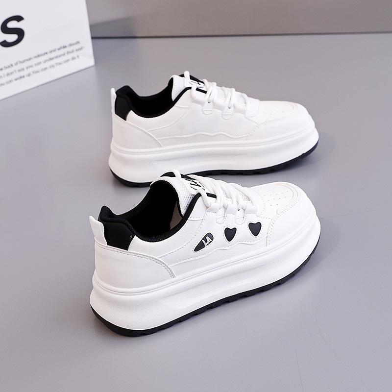 Spring 2025 new thick-soled little white shoes women's fashion student shoes casual strap board shoes women's shoes ZY-1825